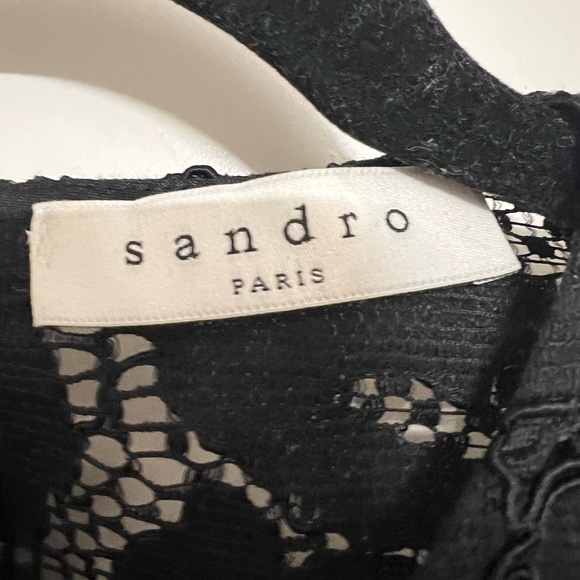 Sandro two piece lace long sleeve top and skirt - size 1 - Picture 9 of 16